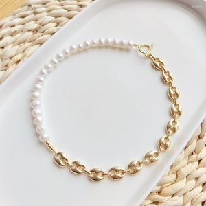 Choker 5 Stücke Schwein Nase Halskette Für Frauen Luxus Designer Schmuck Natürliche Perle Perlen Jungfrau Maria Anhänger Halsketten Femme