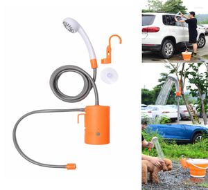Lance Portable Camping Shower High Pressure Washing Machine Power Electric Water Pump Travel Pet Take Kit2923184