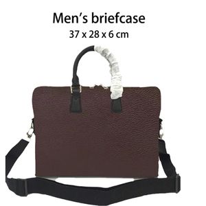 Herren-Aktentasche, Damen-Aktentasche, Kaffeegitter, tragbar, Business-Casual, Schultertasche, passend für 15 Laptops, 5 Taschen, Umhängetasche briefc224W