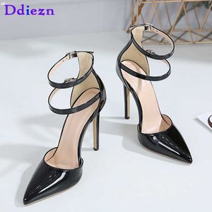 Dress Shoes Fashion Super High Heels Party Sandals For Ladies New 2023 Designer Slides Women Pumps Sexy Shoes Pointed Toe Female In Sandal L230216