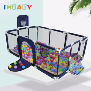 Baby Rail IMBABY Playpens Indoor Playground Safety Barriers Playpen for Children Large Childrens Park Balls Basketball Fence 230217