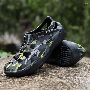 Sandálias Parzival Men Sapatos de couro Summer Garden Sapato de praia Sapatos masculinos não deslizam chinelos de moda