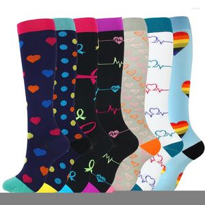 Men's Socks 59 Styles Compression For Men & Women (20-30 Mmhg) Stockings Running Fit Breathable Long Male Travel