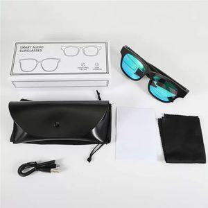 Modische 2-in-1-Smart-Audio-Sonnenbrille mit polarisierender beschichteter Linse, Bluetooth-Headset, Kopfhörer, zwei Lautsprecher, Freisprechen