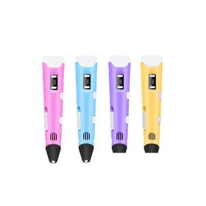 3D Drawing Pen Best Present Adjustable Ding Diy Printer With Lcd Sn Stereoscopic Printing Educational Toys For Gifted Drop Delivery Dhm1V