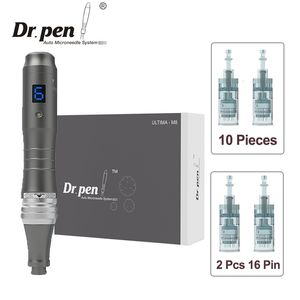 Dövme İğneleri Orijinal Dr Pen Ultima M8 Profesyonel Mikro Kuzaltma 12 PCS İğne Kartuşları Kablosuz Cilt Bakımı Güzellik Makinesi 230217