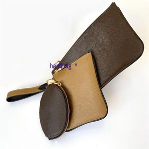 Modedesigner 3 in 1 Hochwertige Handtaschen Handtasche Rei￟verschluss Brieftaschen Brieftaschen Halter Tasche M￼nze Zero Wallet Bags Keybag Kreditkarte B1989