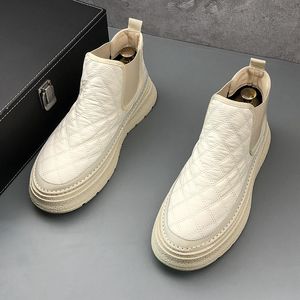Designer Wedding Classic Dress Party Shoes Fashion Breattable Outdoor Casual Sneakers Round Toe Thick Bottom Business Le 7560