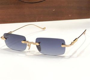 Neues Modedesign, kleine quadratische Sonnenbrille SOFFFFFFFFERS II, randloser Rahmen, dünne Metallbügel, einfacher Retro-Stil, High-End-UV400-Schutzbrille für den Außenbereich