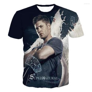 T-shirt da uomo TV Supernatural T-shirt stampata 3D Horror Drama Uomo Donna Bambini Moda Casual Oversize Streetwear T-shirt manica corta