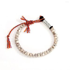 Strand Tibetan Buddhist Braided Lucky Knot Bracelet Natural Beads Handmade Men Jewelry