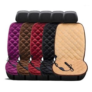 Car Seat Covers New Heating Er 12V Heated Front Cushion Plush Heater Winter Warmer Control Electric Protector Pad1 Drop Delivery Mob Dhvco
