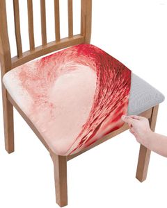 Chair Covers Red Waves Seascape Beach Summer Art Painting Elastic Seat Cover For Slipcovers Home Protector Stretch