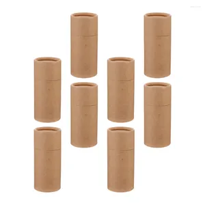 Storage Bottles Paper Box Kraft Tube Gift Boxes Cardboard Packing Tubes Cylinder Empty Bottle Packaging Oil Lid Container Essential Rolls