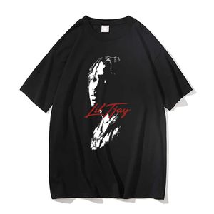 Men's T-Shirts Rapper Lil Tjay Graphic Print Tshirts Men Women Fashion Oversized Hip Hop Tshirt Short Sleeve Men's Black Pure Cotton T Shirt J230217