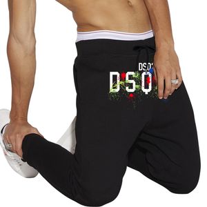 DSQ2 Primavera e outono Calças esportivas finas Terry solto ao ar livre Fitness Knitting Sports Casual Pants Design de tendências