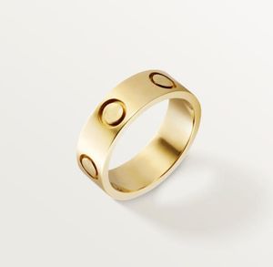 anel de parafuso de amor anéis masculinos clássicos jóias de designer de luxo feminino aço titânio banhado a ouro ouro prata rosa nunca desbota não alérgico - anéis de casal amantes tamanho presente 5-11