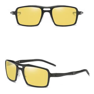 Sunglasses Al-mg Alloy Cool Sports Men Women Polarized Sun Glasses Custom Made Myopia Minus Prescription Lens -1 To -6Sunglasses