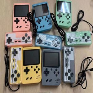 Mini Doppel Handheld tragbare Spielspieler Retro Videokonsole kann 400 500 800 Spiele 8 bit farbenfrohe LCD speichern