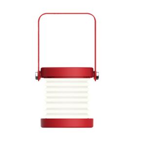 Topoch Luce notturna rossa Carica USB Lampada da tavolo retrattile Lettura a LED Lanterna telescopica portatile per campeggio all'aperto Luminosità a 3 velocità Illuminazione da comodino