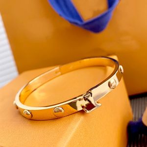 LW Bangle for Man Designer Bangle Franska lyxvaror Par Guldpl￤terad 18K T0p Kvalitet H￶gsta Counter Quality Classic Style Exquisite Gift 010