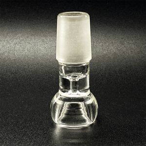 Clean and transparent 14 # 18 # glass bong hay bowl, used for water smoke, water smoke, glass water pipe, smoke pipe (BL-003-S)