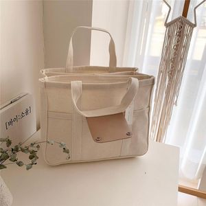 Diaper Bags Diaper Baby Handbag Large Capacity Multifunctional Mother Canvas Storage Infant Stroller Hanging 230217