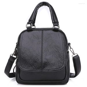 Torby wieczorowe Wysokiej jakości skórzana PU -STREAK KOBIETA Crossbody Bag 2 Way and Back Duża pojemność dla