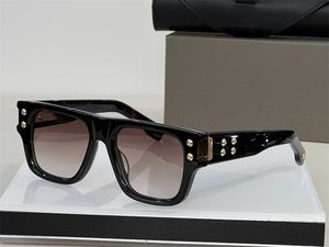 Очки для мужчин Винтажные солнцезащитные очки Женские заклепки квадратный панк панк негабаритный плоский топ ретро UV 400 защита 18K Gold Unisex Outdoor