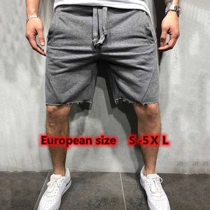 Mäns shorts 2021 Hem Hem Gym CrossFit Shorts Wild Style Solid Color Ripped Athletic Short Pants Jogger Workout Shorts 10 Color Size S5XL Z0216