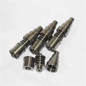 pipe per fumare 16mm 20mm Riscaldatore DNAIL Titanio ENAIL 6 in 1 Femmina Maschio regolabile Grado 2 Domeless Titanio E-Nail vs chiodo in ceramica