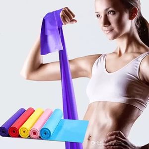 Unisex Natural Latex Yoga Resistance Bands Pilates Tension Belts Elastic Exercise Sport Body Stretching Pull Straps Sport Supply FY6147