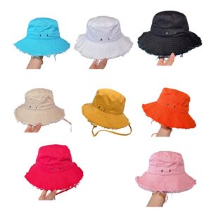 artichaut luxury le bob designer buckets hat casquette wide brim frayed expedition summer curved drawstring fastening yellow light pink hats silver tone