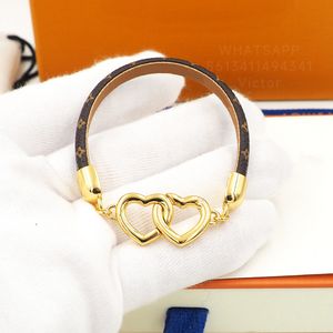 LW SAY YES bangle bracelets for women Vintage Calfskin T0P quality couple classic style highest counter quality Will not fade anniversary gift 020