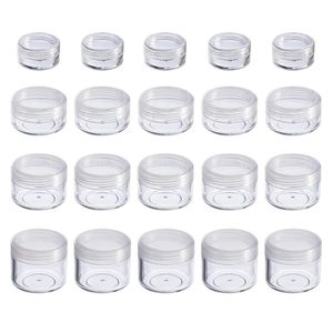 Butelka perfum 100PCS Balom warg pojemniki 2G3G5G10G15G20G Pusta plastikowa kosmetyka makijaż słoika garnka przezroczyste butelki do cienia do cienia do powiek krem ​​230217