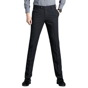 Męskie garnitury Blazers Four Season Spodni Slim-Fit proste nogi czterostronne spodne