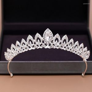 Kopfschmuck Glitzer Kristalle Braut Tiaras Prinzessin Geburtstag Kronen Hochzeit Stirnband für Bräute Accessoires 2023 SQ463