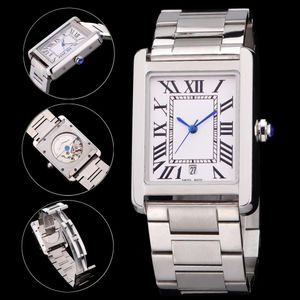 M￤n och kvinnor mode casual 32mm automatisk mekanisk klocka klassisk romersk siffra klocka rostfritt st￥l rem tre stilar c287c