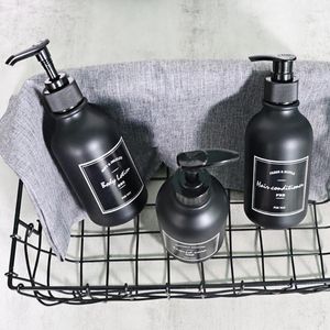 Butelki do przechowywania 300 ml przydatne salon fryzjerski Dozownik mydlany szampon Butelka 2 Style uzupełnione