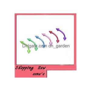 Eyebrow Jewelry Wholesale Body 100Pcs Ring 16G Horseshoes Nose Piercing Mix 7 Co Drop Delivery Dhgarden Dhdbr