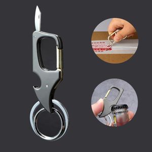 Mini Knife Keychain Foldable Personalized Lettering Bottle Opener Car Key Holder Key Chain Men's Keyring Decoration for Men