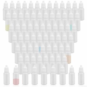 Parfymflaska 100 st tomma vätskedropparflaskor LDPE -plastpressar Eye Juice Refillerbara DIY -behållare 3 ml 5 ml 10 ml 15 ml 20 ml 30 ml 50 ml 230217