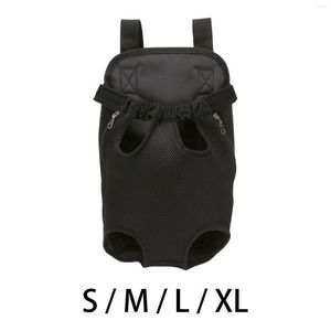 Dog Car Seat Covers Pet Carrier Backpack Cat Chest Bag Legs Out Shoulder Strap Puppy Hands Free Adjustable For Hiking Traveling Outdoor