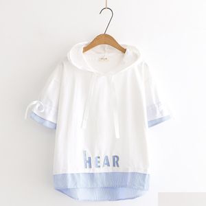Car DVR Thirts Student Gilrs Short Sleeve Tops Tees New Arrival Cotton Cotton Material Meshable Drop Drop