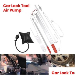 Car Dvr Inflatable Pump Car Vehicle Door Key Lock Out Emergency Open Unlock Portable Tool Kitaddair Lockout Set Accessories Drop Deliv Dhhu2