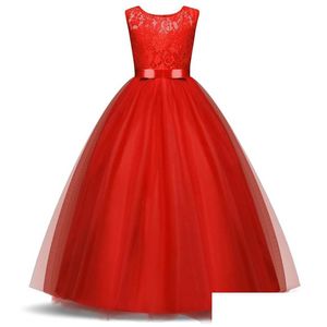 Car Dvr Girl'S Dresses Elegant Dress Evening Ball Gown Kids Princess First Communion Teenager Sleeveless Drop Delivery Baby Maternity Dhjlp