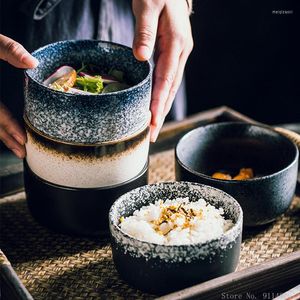 Bowls Creative Japanese Rice Bowl 350 ml Ceramic Soup Home Restaurant levererar Sässa frukost