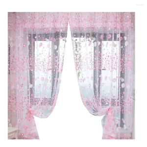 Curtain Curtains Window Sheer Bathroom Shower Drape Floral Flower Liner Toilet Door Cover Sheers Cloth Tassel Stripes Fabric