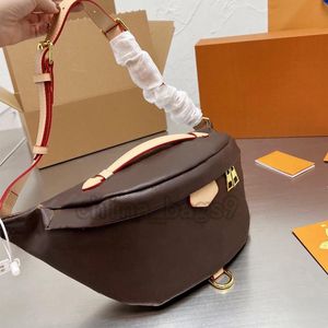 ウエストバッグデザイナー BumBag 女性男性ハンドバッグブラウンフラワーショルダーハンドバッグファッションクロスボディバッグ