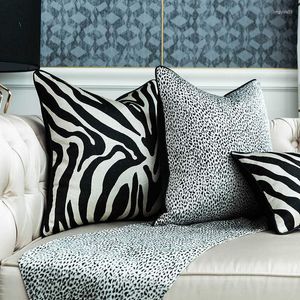 Pillow Case Cushion Covers Decorative Cases Black And White Stripe Light Luxury Nordic Style Villa Living Room Sofa